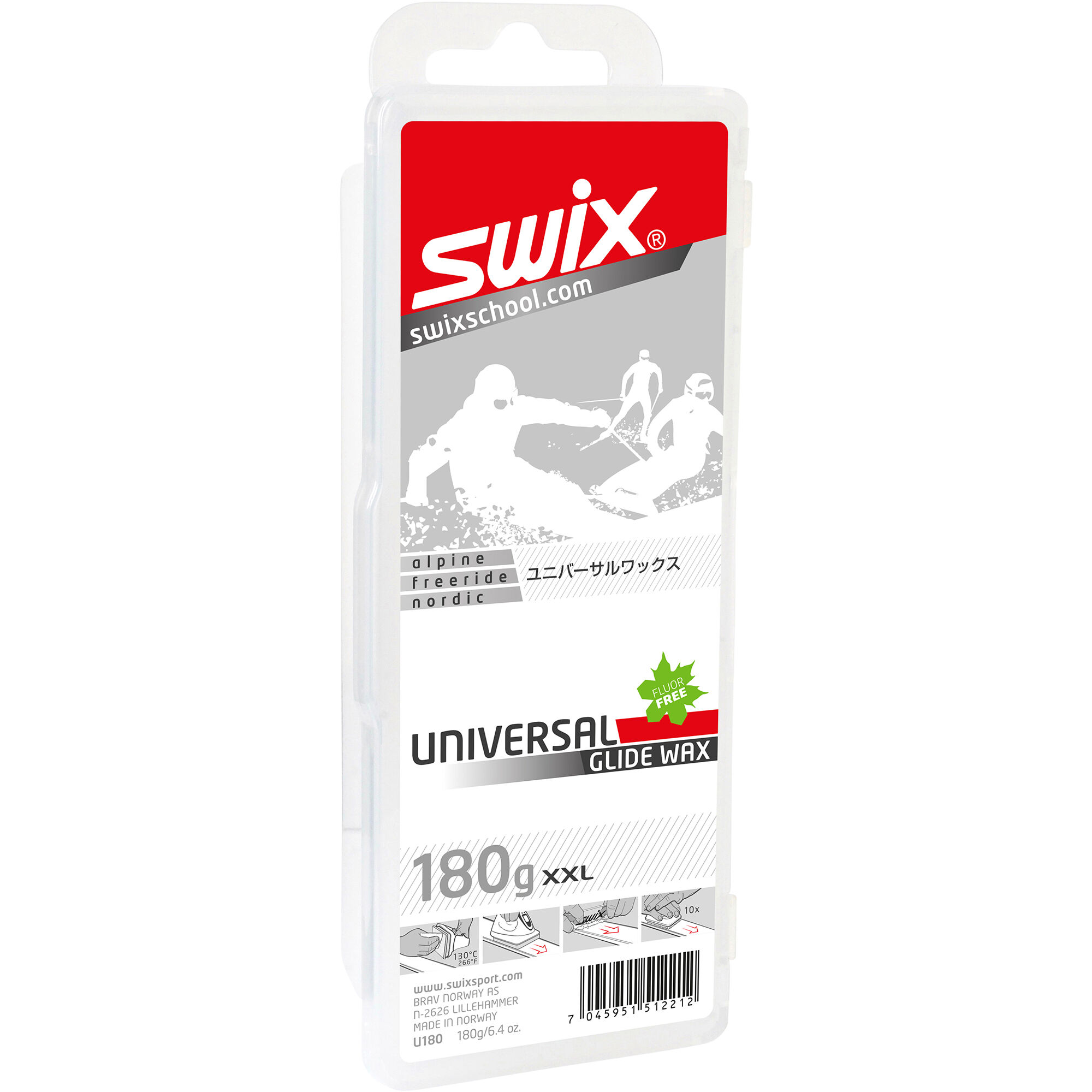 Swix Corrisponde al 7,19 Euro/100 G Confezione 180 G Cera Gleit Universal Hydro Carbon 