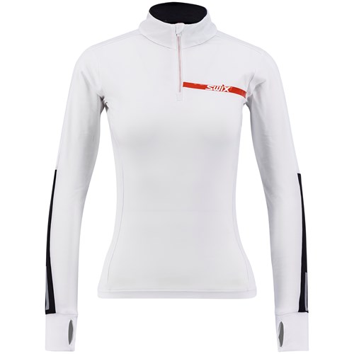 Carbon wicking NTS 1/2 zip W Bright white
