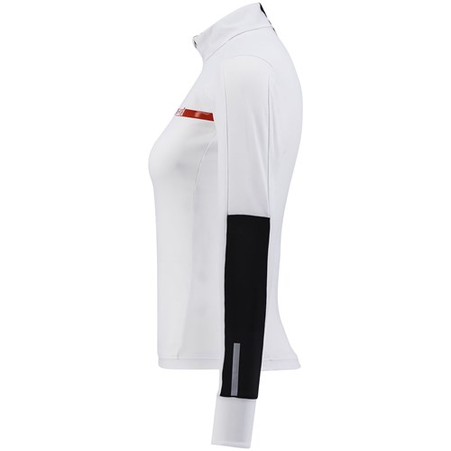 Carbon Wicking NTS 1/2 Zip W Bright white
