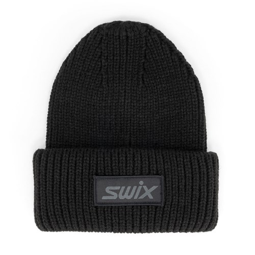 A black knit hat.