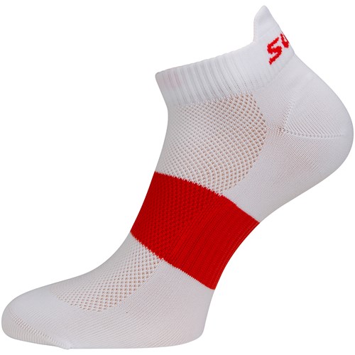 Active ankle sock 3 pk Fiery Red mix